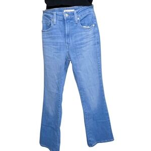 Levis 725 High Rise Bootcut Jeans Blue Denim Pants Size 30